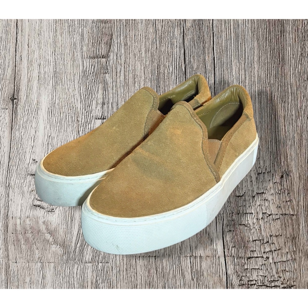 UGG women's jass suede slip-on sneakers dark tan sz 6